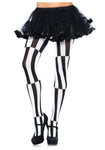 Striped Optical Illusion Pantyhose