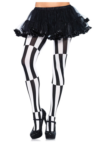 Striped Optical Illusion Pantyhose