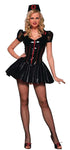 Women's Black Vinyl Nurse Costume