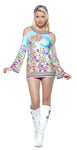 Women's Groovy Go Go Key-Hole Dress