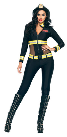 Women's Red Blaze Firefighter Costume