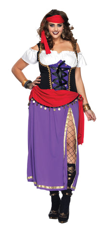 Women's Plus Size Traveling Gypsy Costume