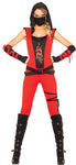 Women's Red Ninja Assassin Costume