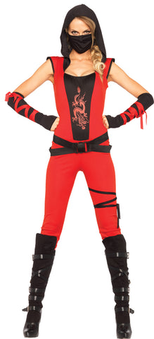 Women's Red Ninja Assassin Costume