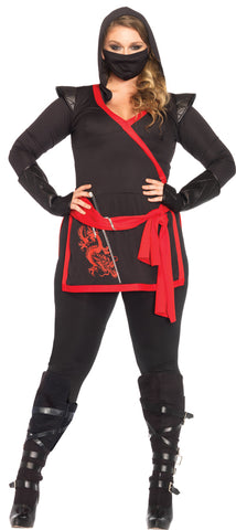 Women's Plus Size Ninja Assassin Costume