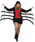 Women's Plus Size Cozy Black Widow Spider Costume