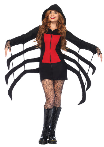 Women's Cozy Black Widow Spider Costume