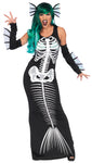 Women's Skeleton Mermaid Costume