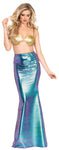 Women's Iridescent Scale Mermaid Skirt Costume