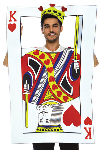 Men's Card King with Foam Card Costume