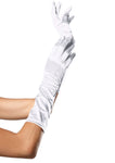 Elbow Length Satin Gloves