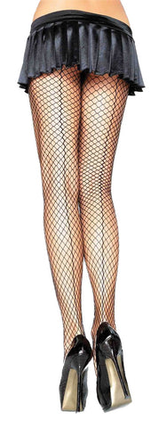 Lycra Black Industrial Fishnet Pantyhose with Backseam