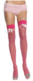 Thigh-Highs with Vertical Stripes