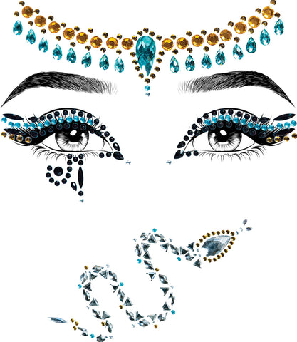 Cleopatra Jeweled Face Sticker