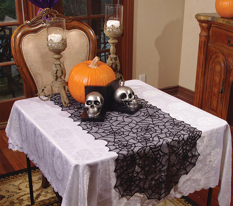 Lace Spiderweb Table Runner